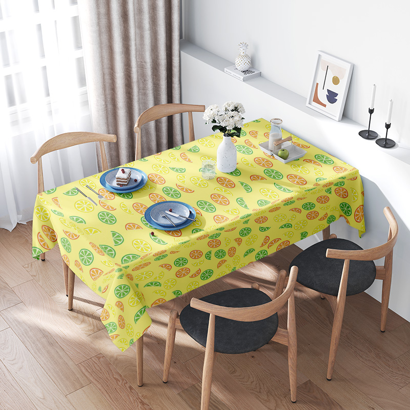 Your Home Textiles - Fruit-Printed Tablecloth: A Vibrant Addition for