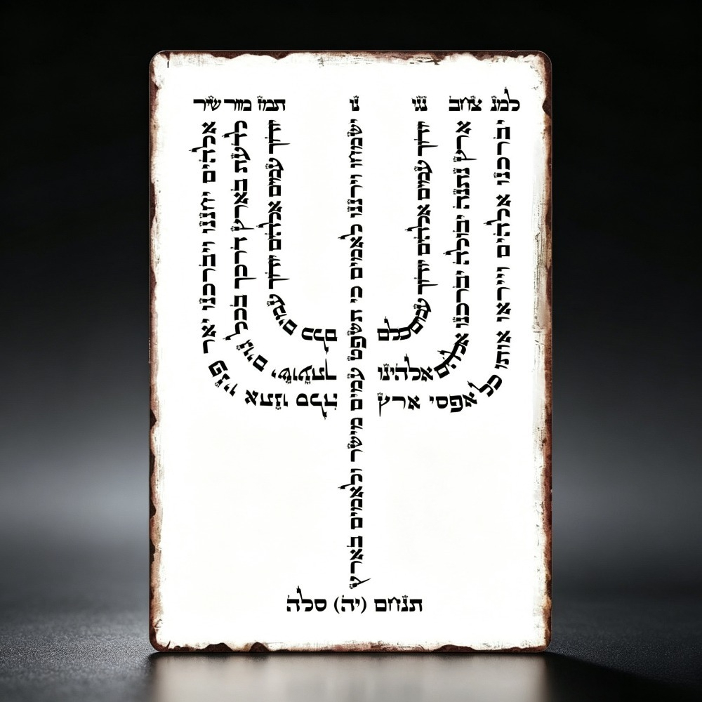 Home & Hotel Textiles Private Limited - CIFBUY Vintage Hebrew YHVH Aluminum Wall