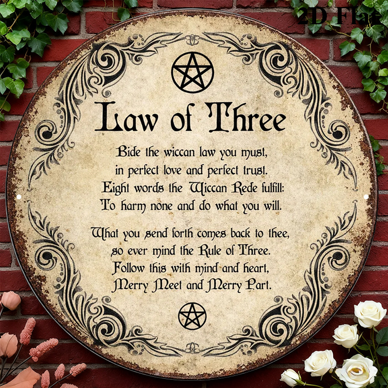 Home & Hotel Textiles Private Limited - CIFBUY Vintage Wicca Triple Goddess Aluminum