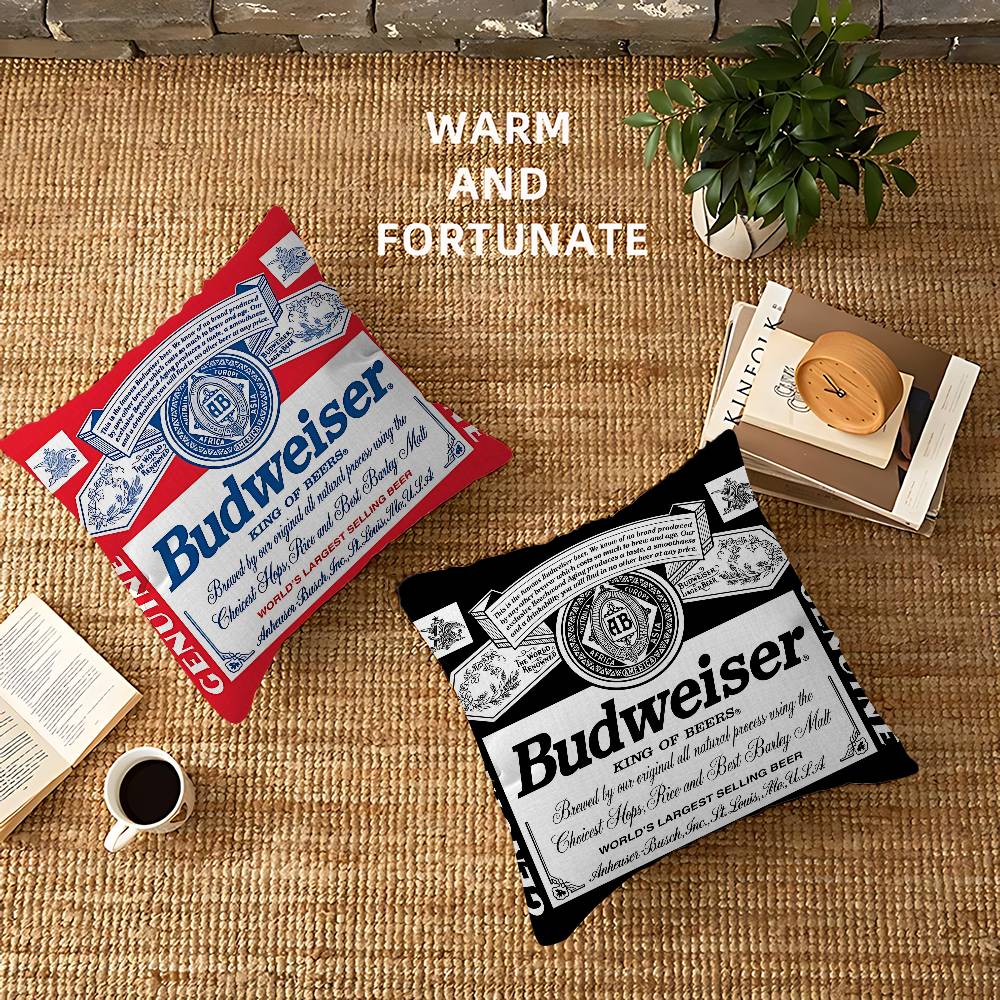 King Of Beer B-Budweiser Pillo - Home Textiles And Furnishing ulasan dan harga