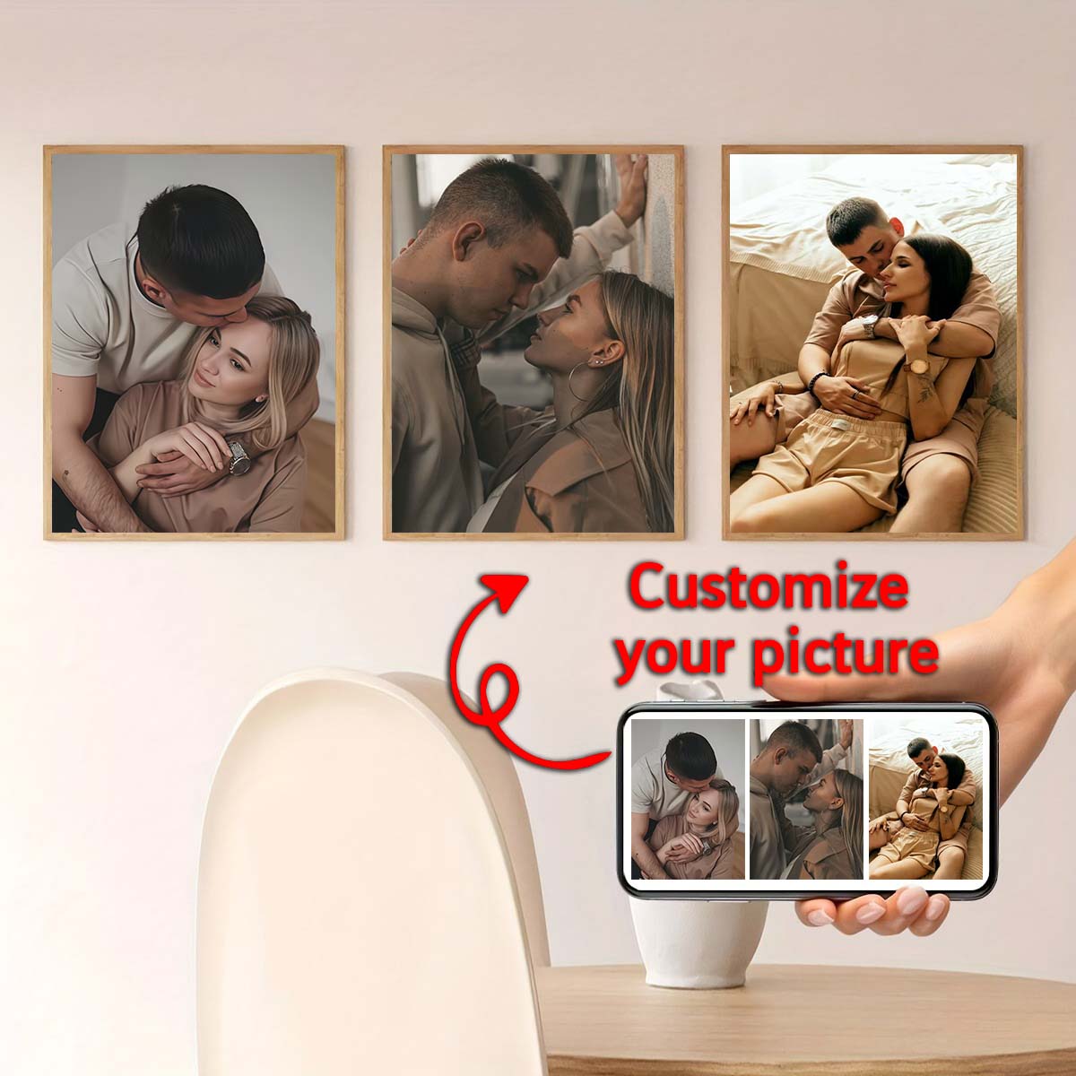 Triptych - 2D custom photo woo - Home Of Textiles ulasan dan harga