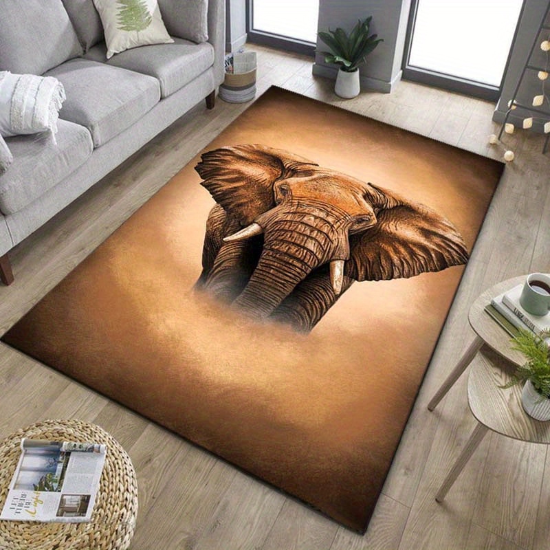 Elephant Portrait Rug for Safa - Your Home Textiles ulasan dan harga