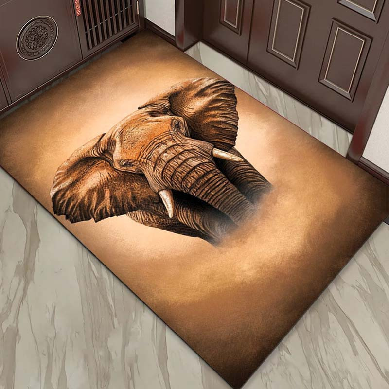 Elephant Portrait Rug for Safa - Your Home Textiles ulasan dan harga