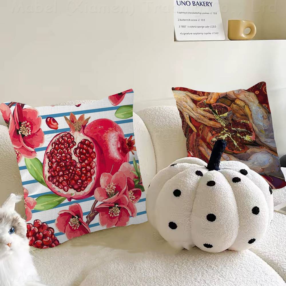 Fruit Pomegranate Painting Pil - Home Textiles And Furnishing ulasan dan harga