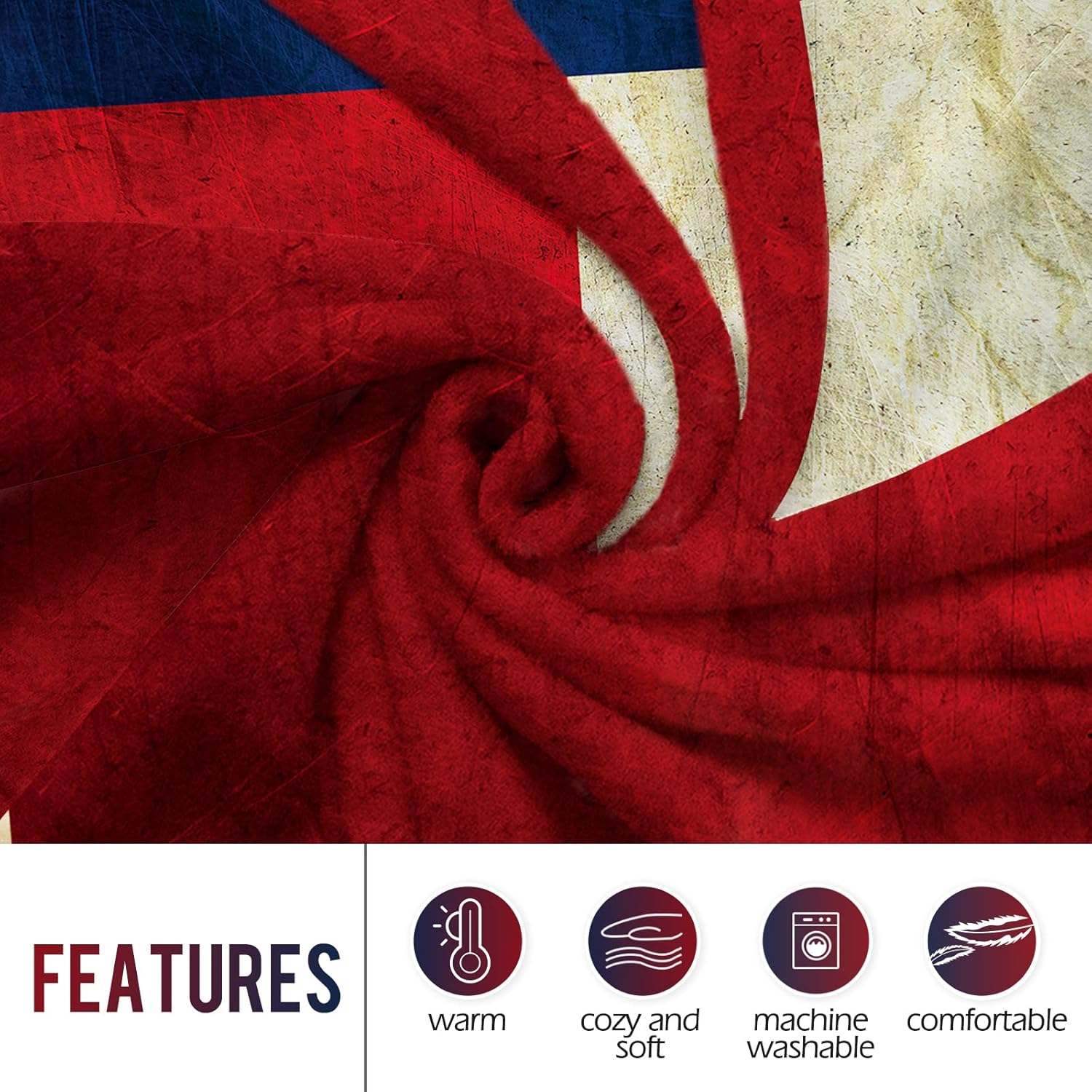 Levens Texas Flag Throw Blanke - Home Of Textiles ulasan dan harga