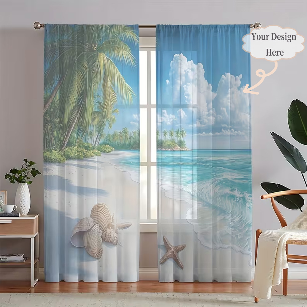Custom 2D Flat 2pcs Sheer Curt - Home Of Textiles ulasan dan harga
