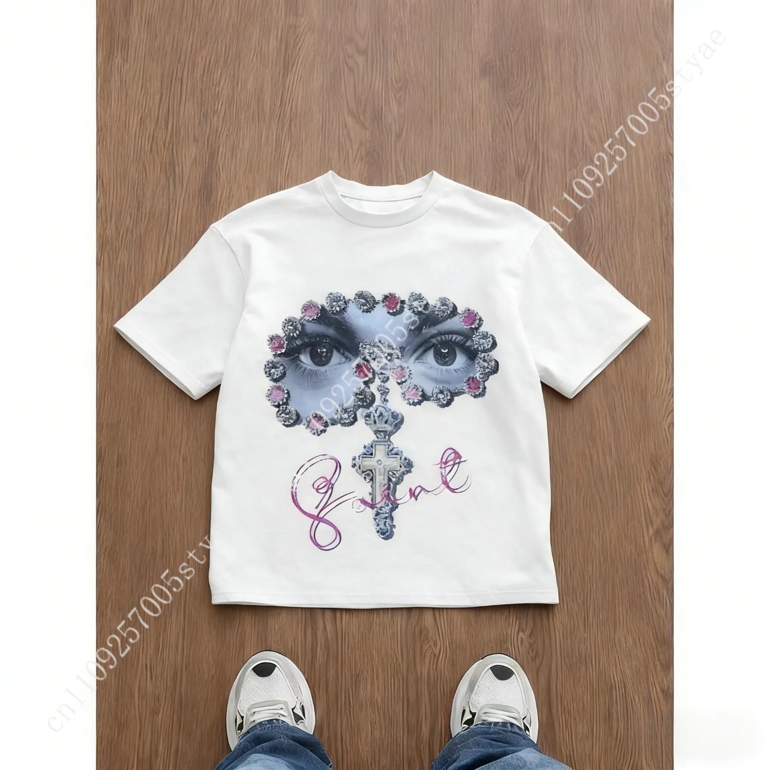 Men's Loose Fit Graphic Print  - Quilt Cotton Summer ulasan dan harga