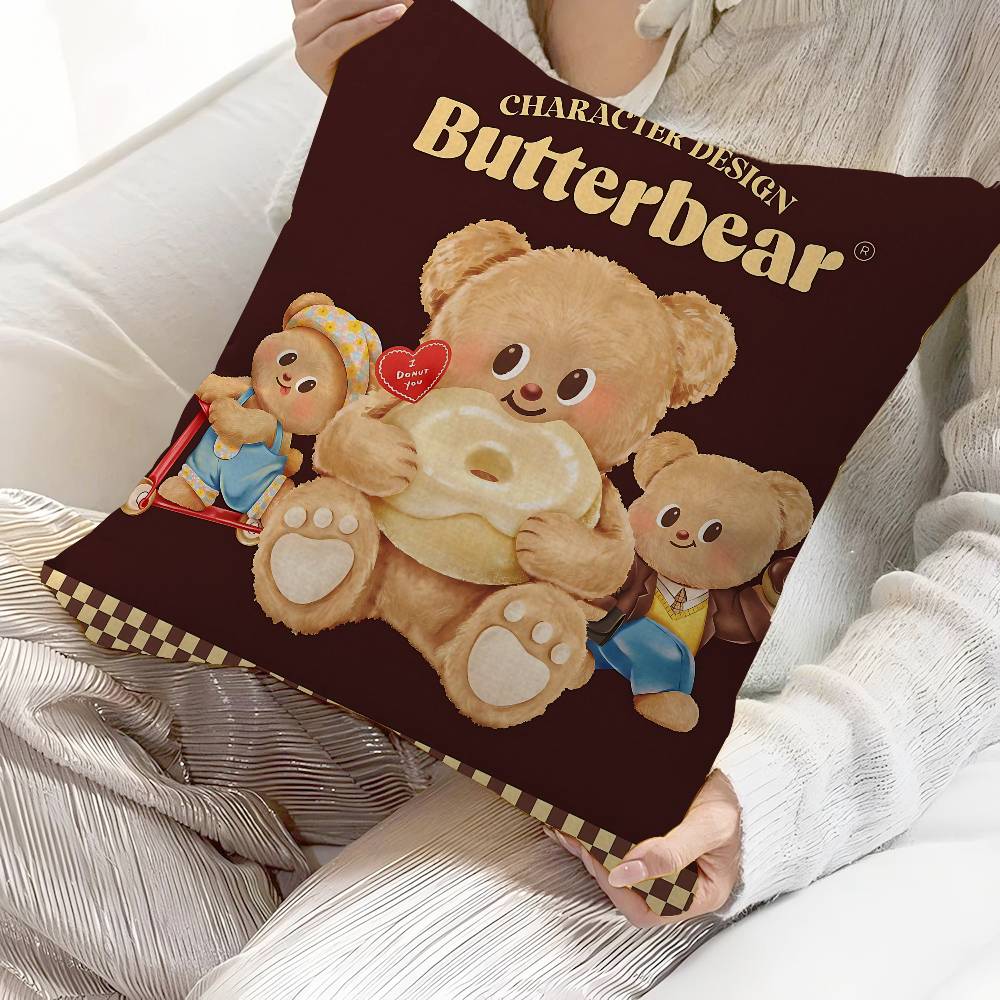 Cute B-butter Bear Pillow Gift - Home Textiles And Furnishing ulasan dan harga