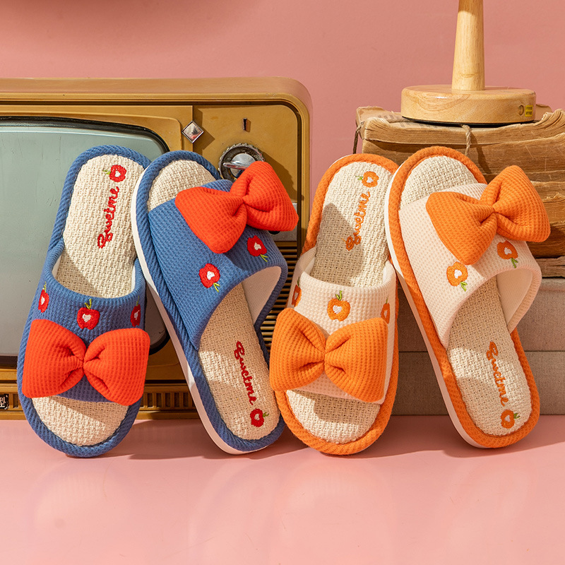 Comfort Linen Slippers for Cou - Home Textile ulasan dan harga