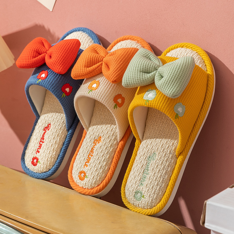 Comfort Linen Slippers for Cou - Home Textile ulasan dan harga