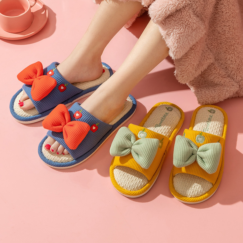 Comfort Linen Slippers for Cou - Home Textile ulasan dan harga