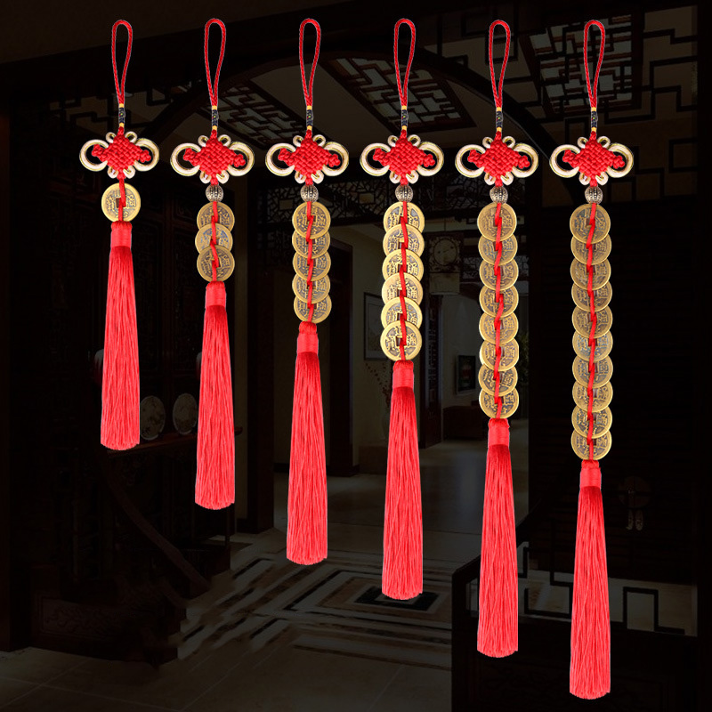 Chinese knot Ancient coin Tass - Home Ec Textiles ulasan dan harga