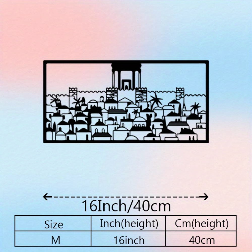 CIFBUY Metal Wall Art Jerusale - Home & Hotel Textiles Private Limited ulasan dan harga